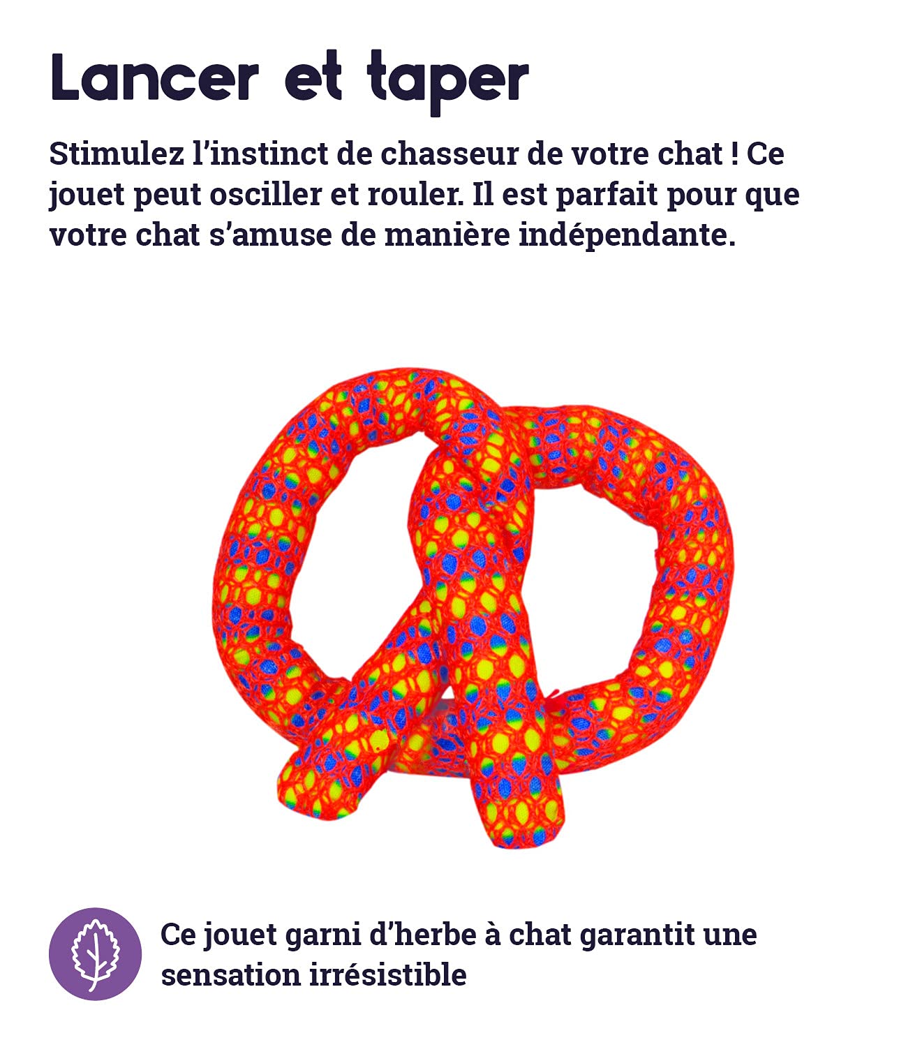 PETSTAGES — Jouet Bretzel pour Chat Taille Unique – Image 3