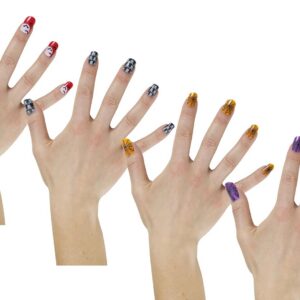 P'TIT CLOWN - 10072 - Faux Ongles Halloween - Accessoires de Déguisement - Modèle Aléatoire - Colle Incluse