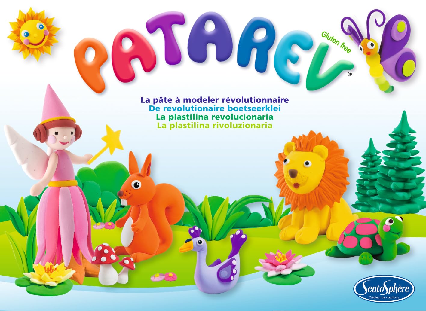 SENTOSPHÈRE Patarev — Coffret de 6 pots de pâte à modeler – Image 3