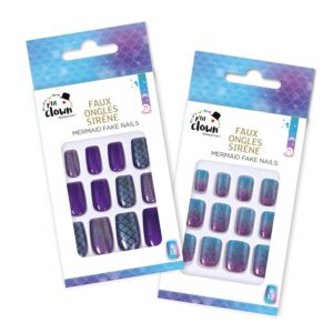 P'TIT CLOWN - 24565 - Faux ongles - 2 modèles aléatoires - sirène