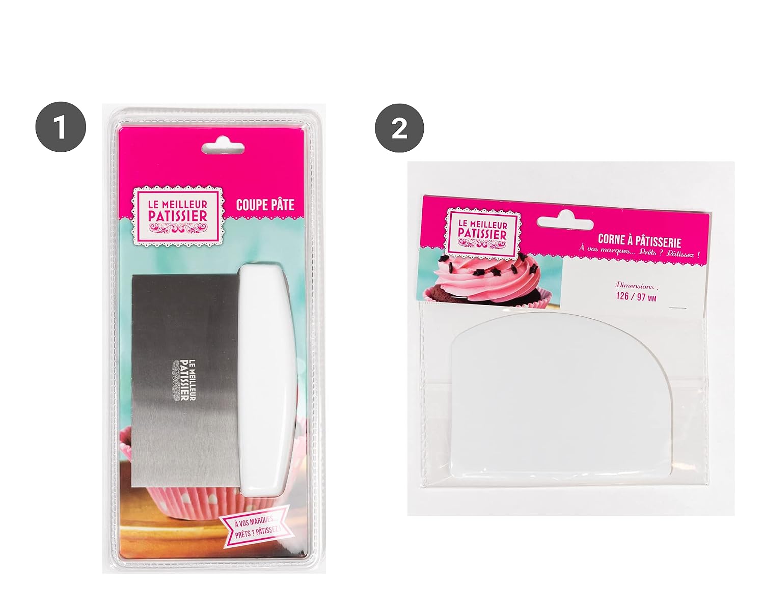 SIF UNIS France — Kit coupe-pâte inox et corne blanche – Image 3