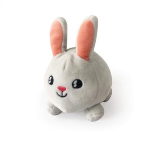 Pabobo - Veilleuse - Lapin Shakies - Peluche - Doudou - Enfant & Bébé - Lumière douce - Portable - Secouer pour allumer - Minuteur - Lavable - Piles incluses - Dès la naissance 0+ - Blanc
