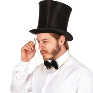 Alternative view of P’TIT CLOWN Byron — Chapeau haut de forme adulte noir
