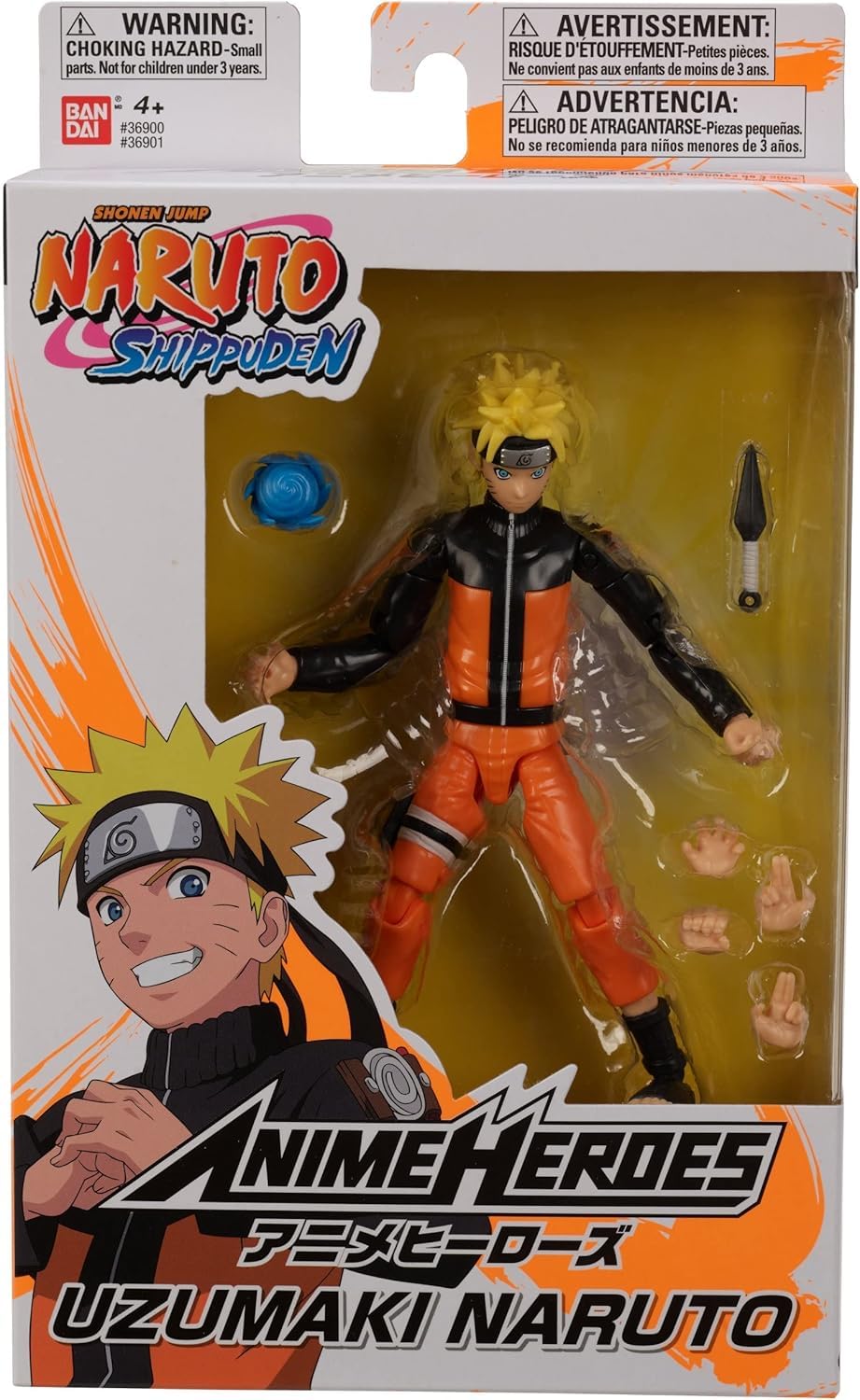 BANDAI Anime Heroes — Figurine Naruto Uzumaki 17 cm – Image 5