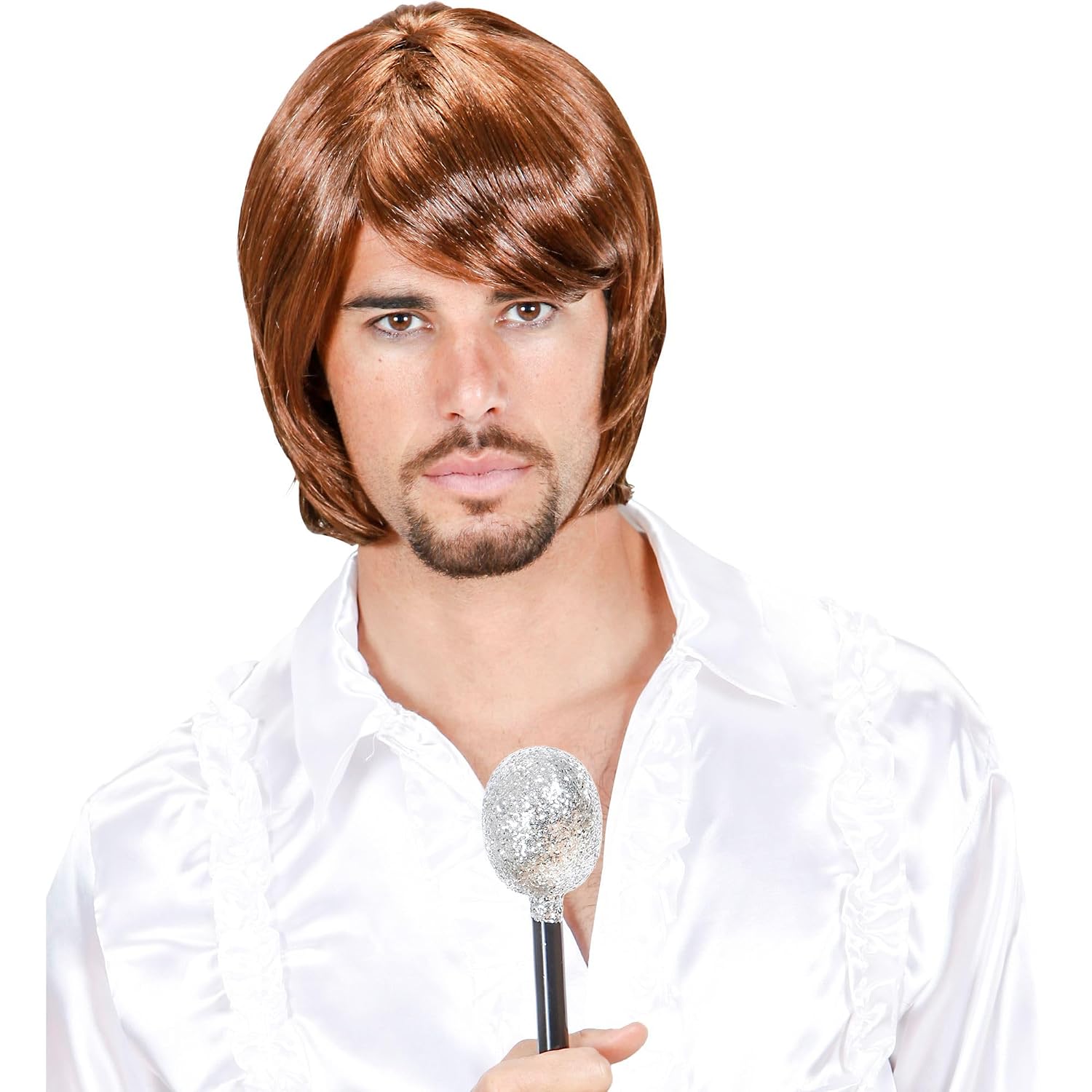 W WIDMANN MILANO — Perruque Pop Star années 70 brune – Image 2