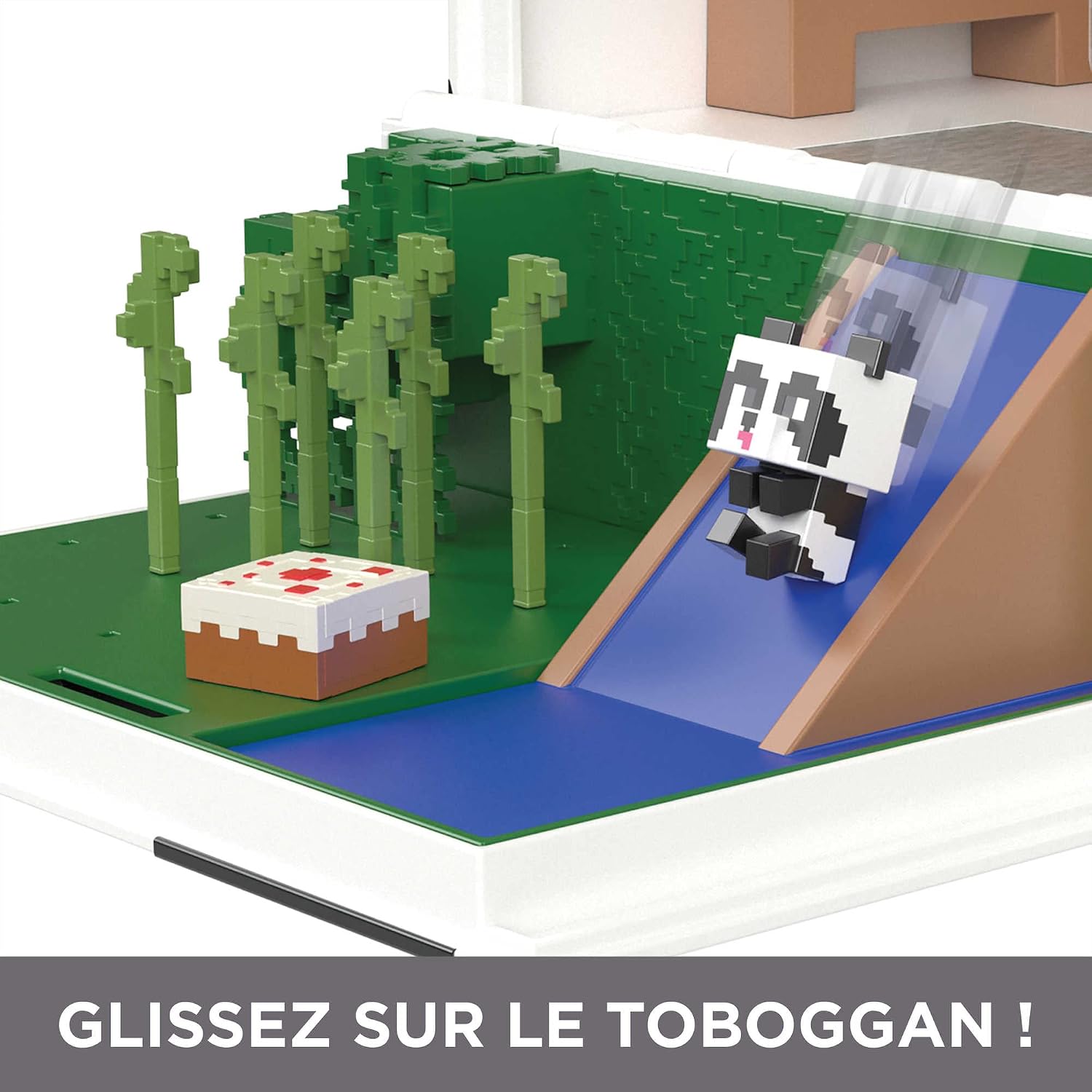MATTEL Minecraft Mini Têtes Modulables — Coffret La Maison du Panda – Image 4