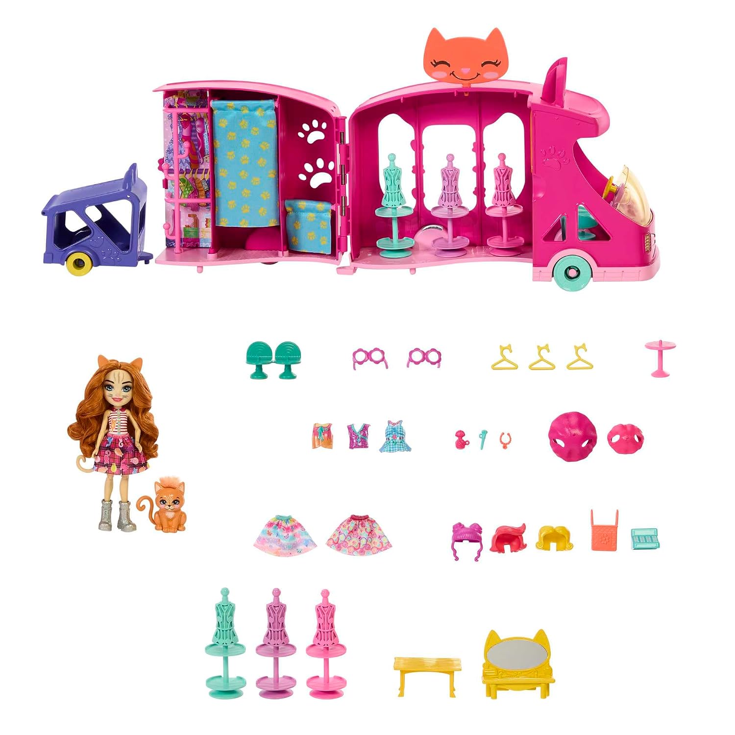 ENCHANTIMALS — Coffret Camion Mode avec Poupée 15 cm – Image 2