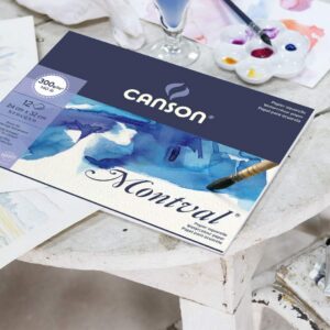 Alternative view of CANSON Montval — Album aquarelle spiralé 12 feuilles 32x41