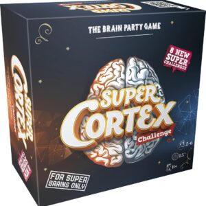 Asmodee - Cortex : Super Cortex Challenge - Edition Genius - Jeux de Société Famille et Enfants dès 8 Ans - Jeu de Stratégie et de Mémoire - 2 à 6 Joueurs -15 Min