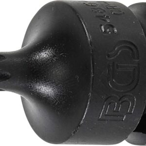 BGS 5486-T40 | Douille à embouts à choc | longueur 42 mm | 12,5 mm (1/2") | profil T (pour Torx) T40