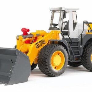 bruder 02430 - Liebherr Chargeuse sur pneus L574, Godet frontal, Chantier, Véhicule de construction, Jouets
