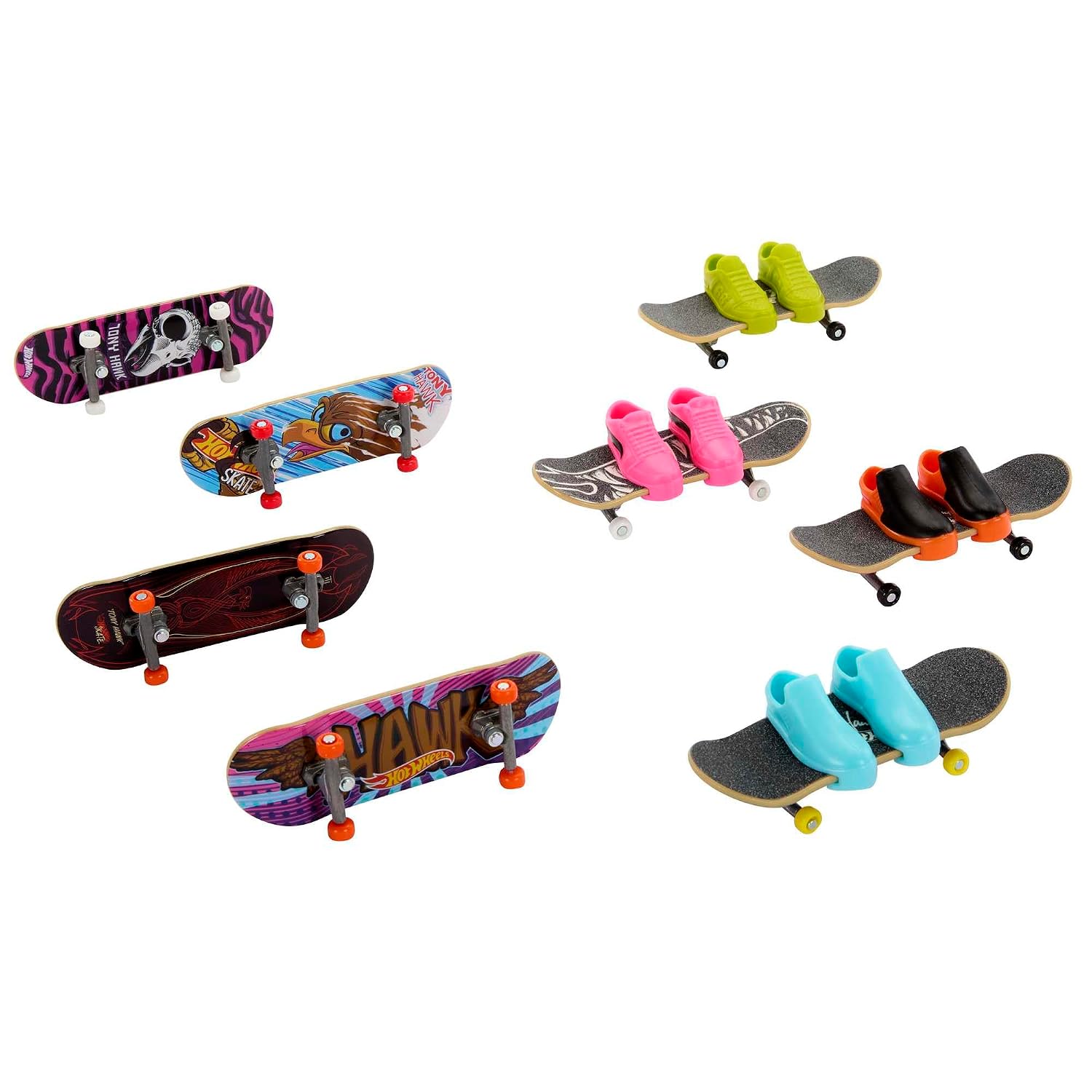 HOT WHEELS Skate Tony Hawk — Pack 8 Fingerboards et 4 chaussures – Image 5