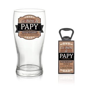STC Coffret Verre À BIÈRE Papy
