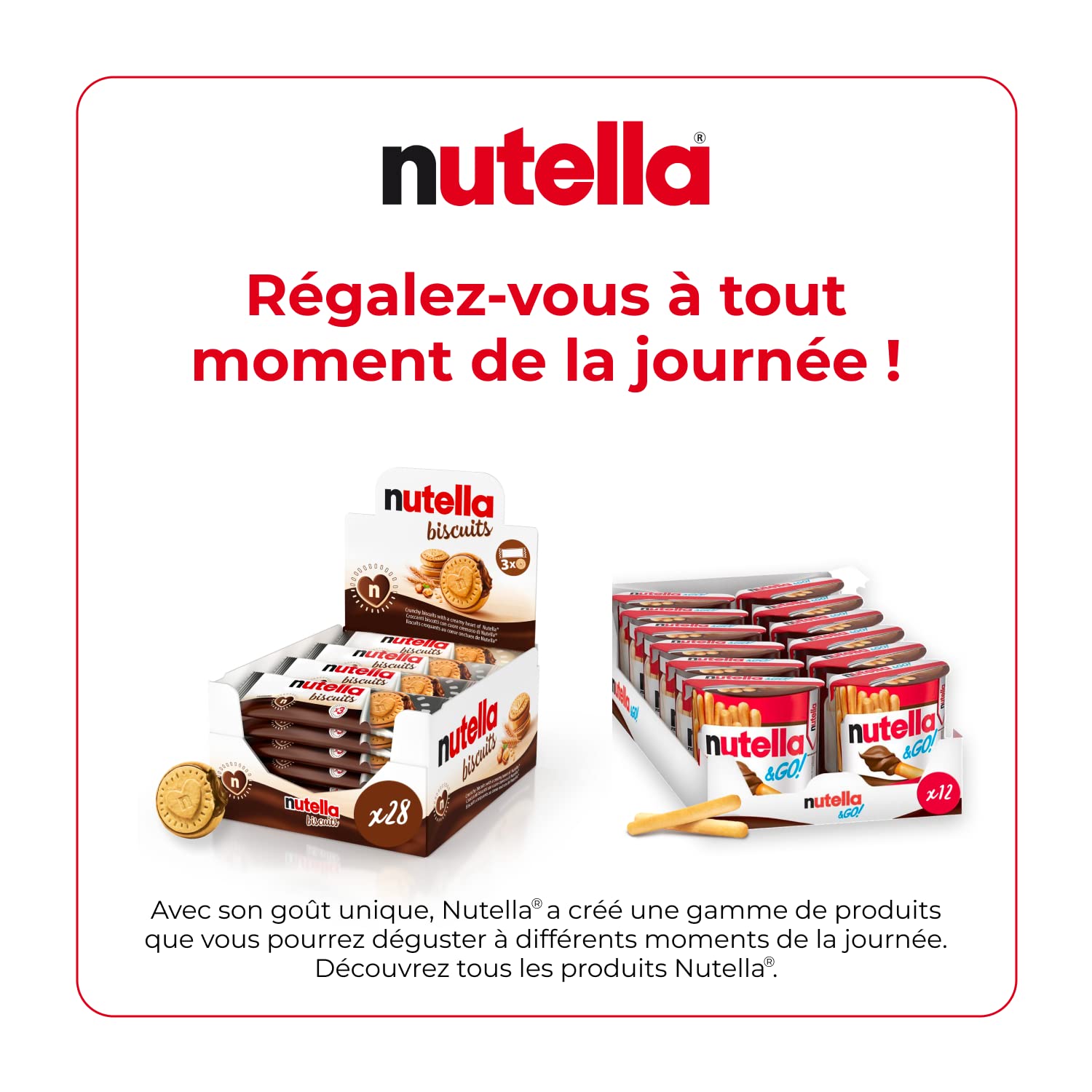 NUTELLA — Biscuits fourrés à la pâte à tartiner, format familial – Image 4