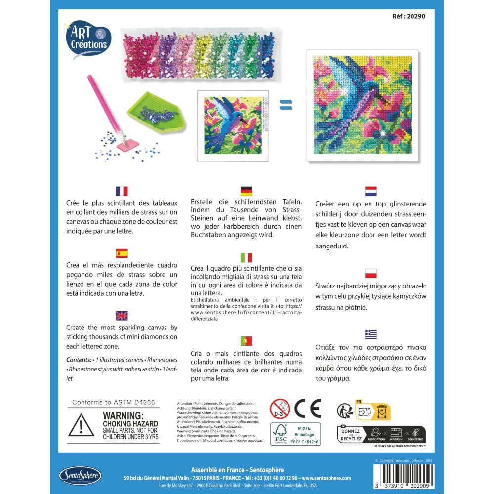 SENTOSPHÈRE — Canevas à diamanter Colibri – Image 2