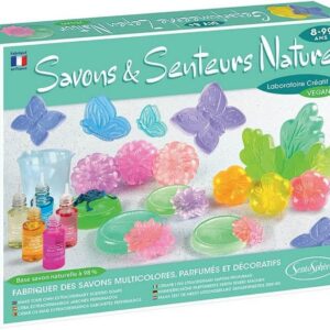 Sentosphère - Savons et Senteurs Nature - Coffret de savonnettes - kit DIY - Nénuphar, lotus, papillons ou grenouilles - A partir de 8 ans - 224