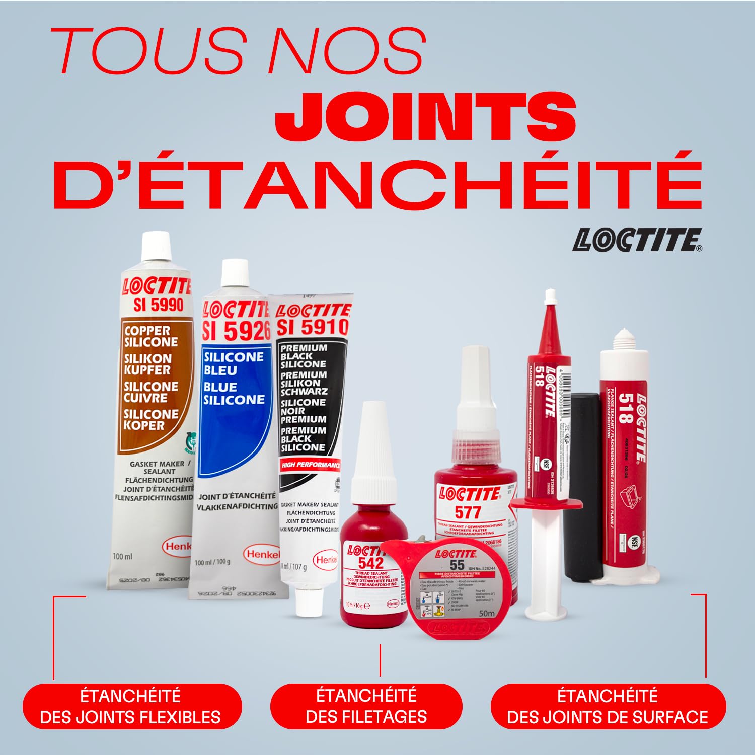 LOCTITE® 577 50ml Accordéon – Produits d'Étanchéité pour Raccords Filetés – Colle LOCTITE® Haute Performance pour Métaux – Image 2