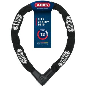 ABUS Antivol à chaîne CityChain 1010 - Antivol vélo en acier trempé - Niveau de sécurité 12