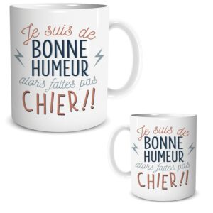 Alternative view of STC — Mug blanc à motif humoristique
