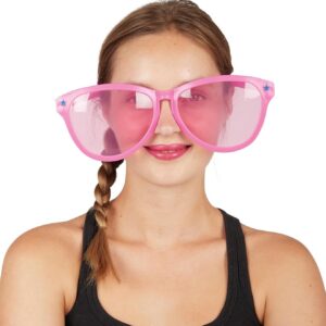 P'TIT CLOWN - 10869 - Lunettes Plastique Géantes avec Verres - Accessoire Déguisement Carnaval, Halloween, Cosplay, Fête Costumée, Soirée Déguisée - Coloris Aléatoire