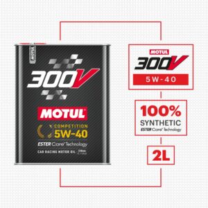 Alternative view of MOTUL Huile moteur 300V 5W-40 Huile Competition 2 L