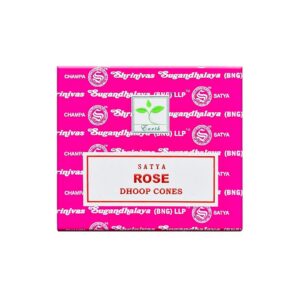 Grenadine Boutique - SATYA Encens Cônes - 1 Boîte de 12 cônes Rose