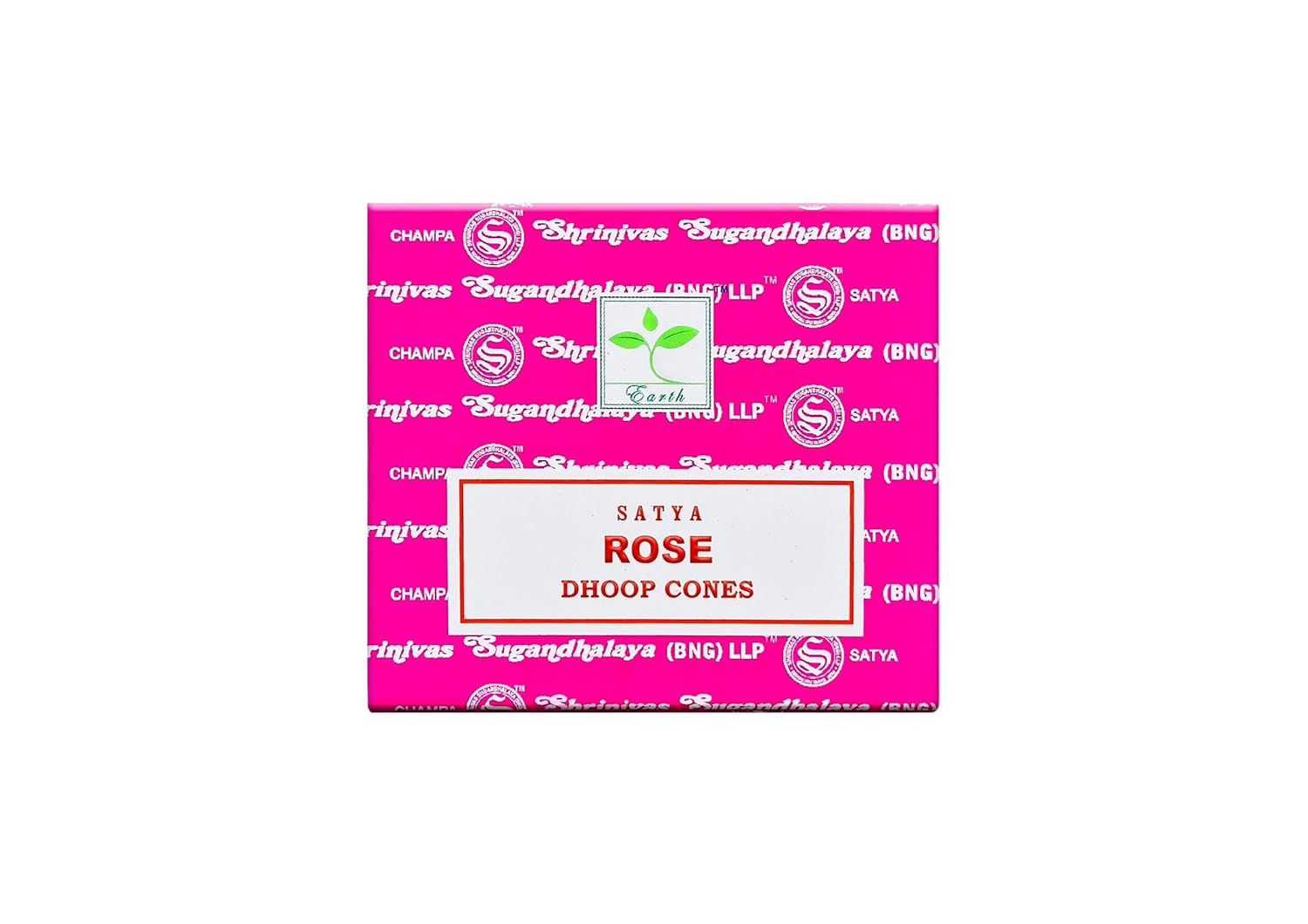 Grenadine Boutique - SATYA Encens Cônes - 1 Boîte de 12 cônes Rose