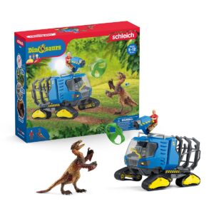 Schleich 42604 Dinosaurs Coffret de Jeu Jouets Véhicule de Capture Dino - Figurine Dinosaure pour Garçons et Filles - Cadeau pour Enfants dès 4 Ans