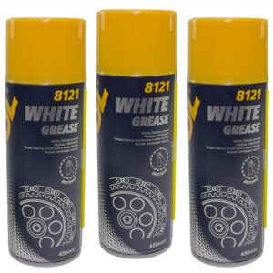 MANNOL White Grease Lot de 3 graisses de lubrifiantes 450 ml