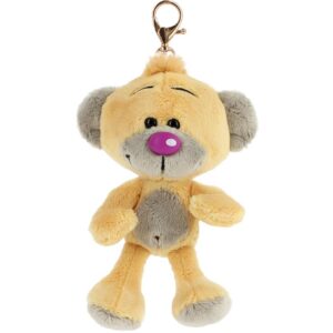 Diddl - Porte-clés Peluche Pimboli 10cm - Porte-clés peluche 100% Recyclé - Mini Ours Années 90 - Accessoire Mignon & Écoresponsable - Idée Cadeau Enfant et Fan Nostalgique