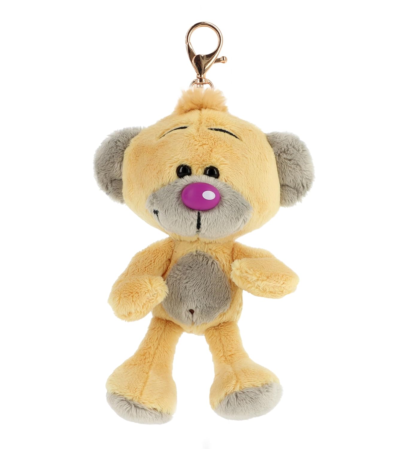 Diddl - Porte-clés Peluche Pimboli 10cm - Porte-clés peluche 100% Recyclé - Mini Ours Années 90 - Accessoire Mignon & Écoresponsable - Idée Cadeau Enfant et Fan Nostalgique
