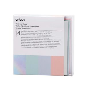 Cricut | Cartes S40 Pastel | 14 Pack | 12,1 cm x 12,1 cm | Pour Cricut Explore et Maker