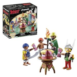 Playmobil 71269 Astérix : Le gâteau empoisonné d'Amonbofis - avec Le goûteur de Cléopâtre, Amonbofis, Son Assistant Tournevis - Les Aventures d'Obélix - Histoire & Imaginaire - Dès 5 Ans