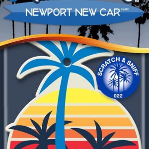 California Scents Désodorisant Palm Tree - Newport New Car - 1 pièce, Bleu
