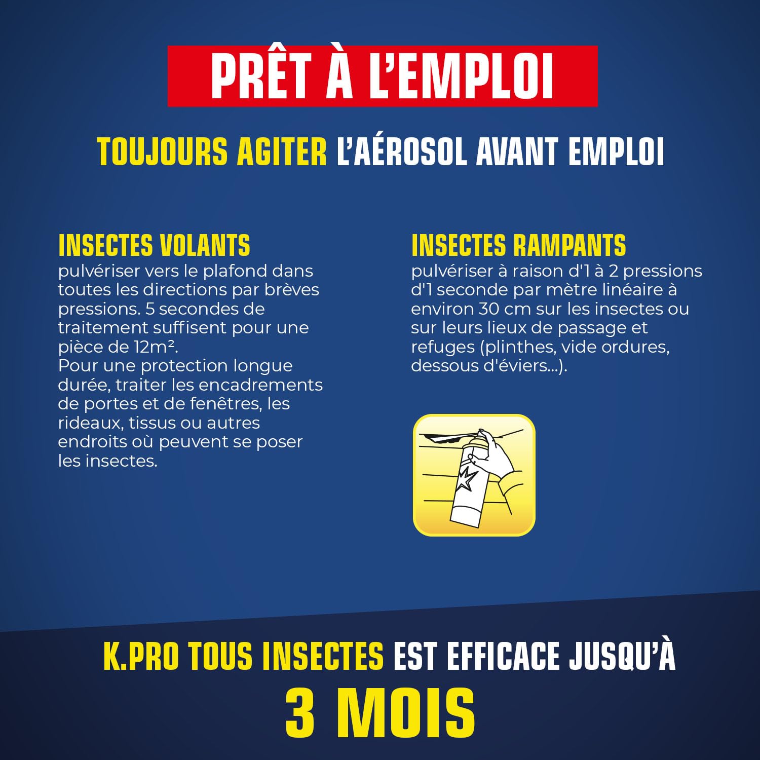 K.PRO Expert — Aérosol tous insectes 500ml – Image 3