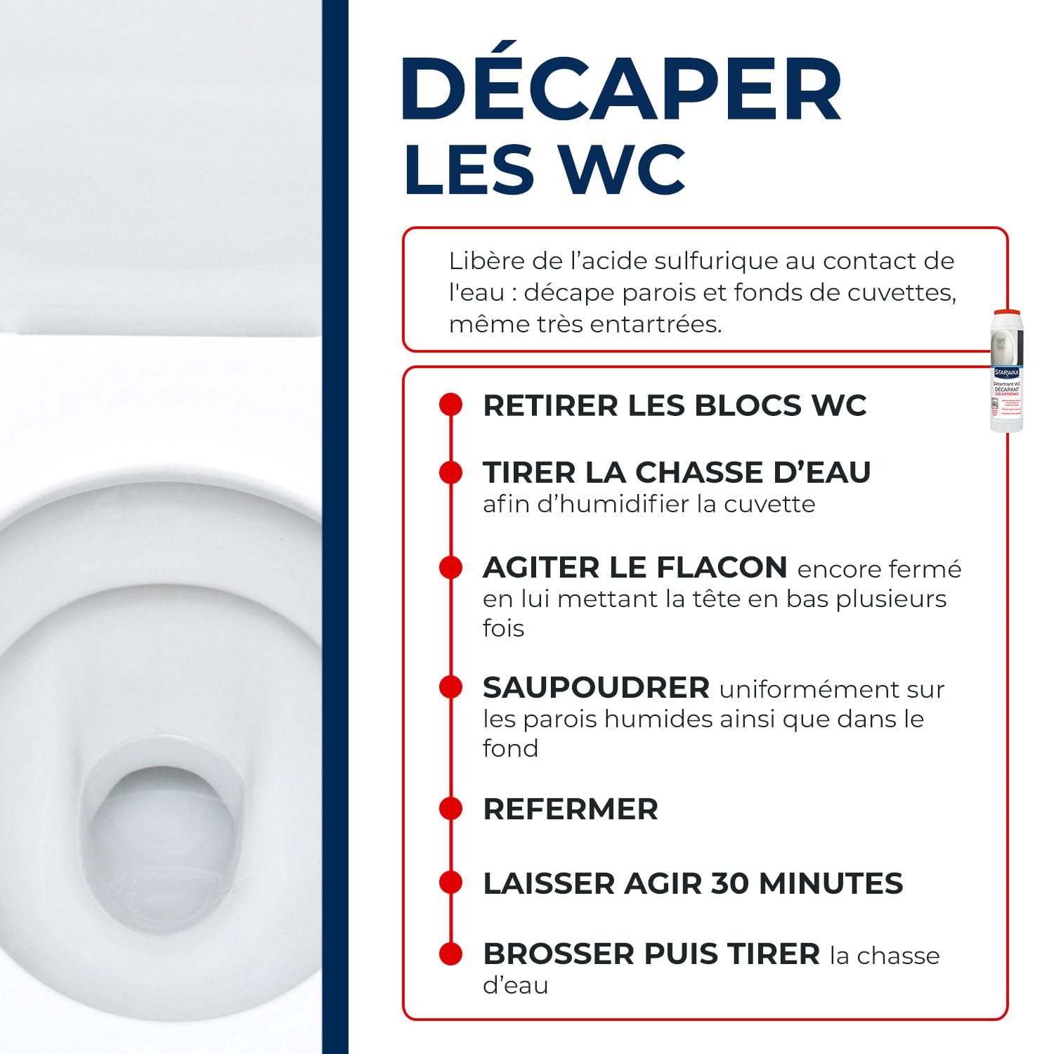 STARWAX — Détartrant surpuissant en poudre pour WC – Image 3