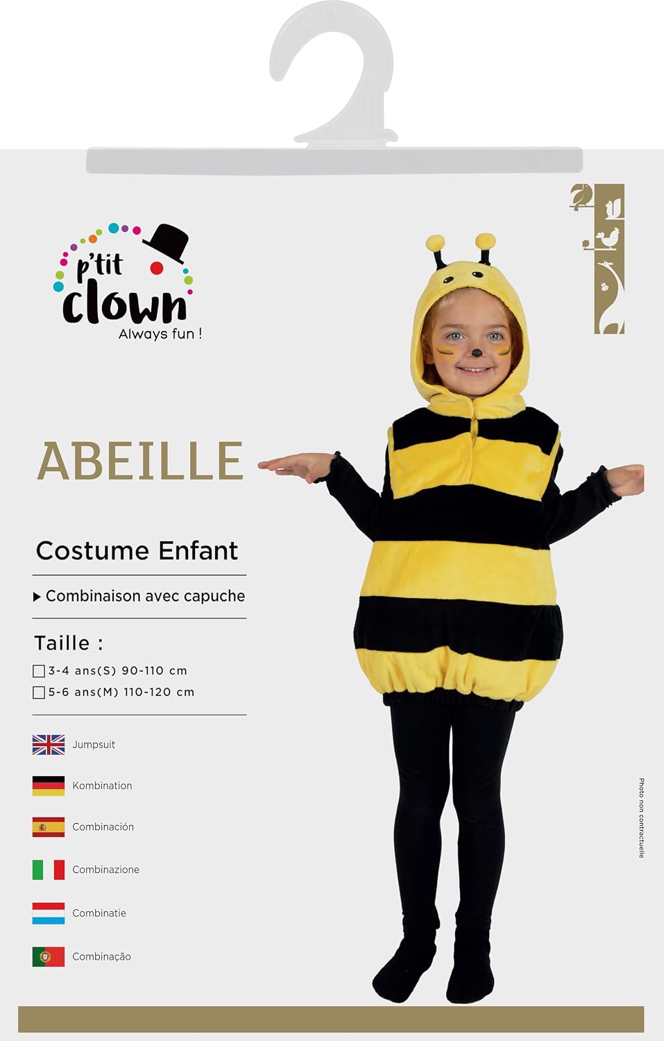 P'TIT CLOWN — Déguisement Enfant Abeille – Image 3