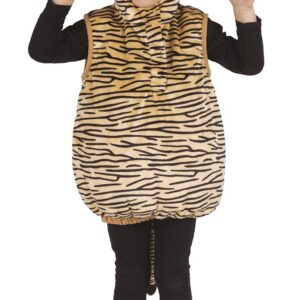 P'TIT CLOWN - Déguisement Animal Enfant - Parfait pour Carnaval, Fêtes Costumées et Évènements à Thème (Tigre, 5-6 ans)