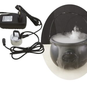 P'tit Clown - 71220 - Appareil à Fumée Lumineux - Effet Vapeur d'eau - Fonctionne sur Secteur - Parfait pour Décoration Halloween Effrayante - Idéal pour Maison Hantée et Fêtes - Chaudron Non Inclus