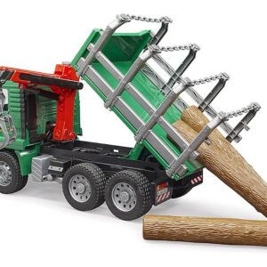 Alternative view of BRUDER MAN 02769 — Camion de transport de bois avec grue