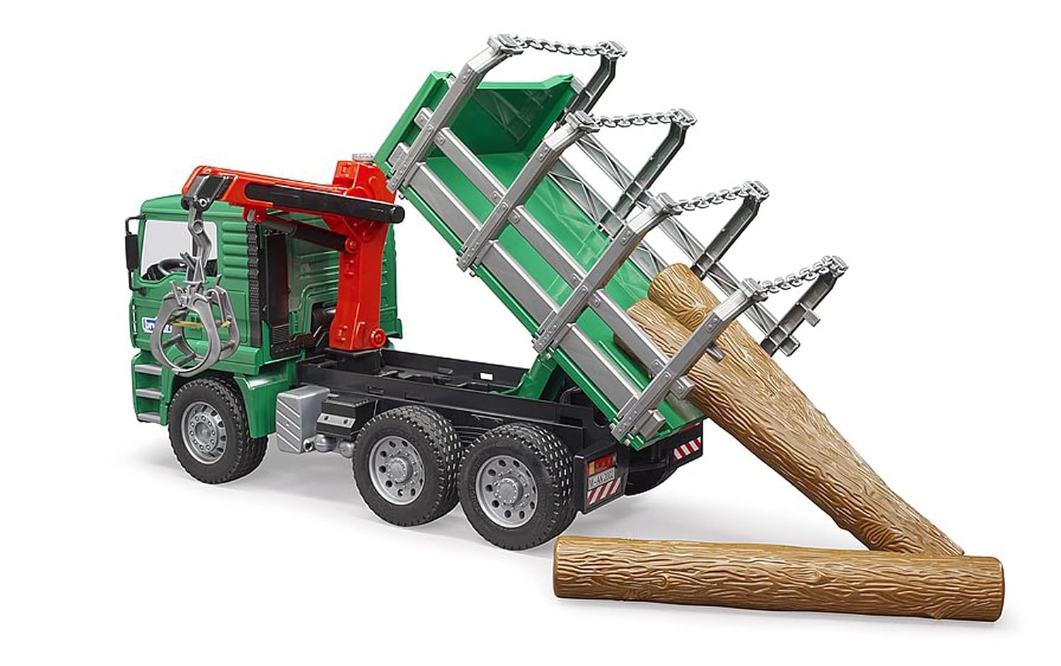 BRUDER MAN 02769 — Camion de transport de bois avec grue – Image 2