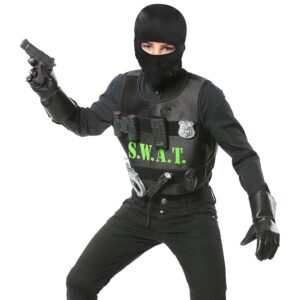 Alternative view of S.W.A.T. — Déguisement enfant avec accessoires taille unique