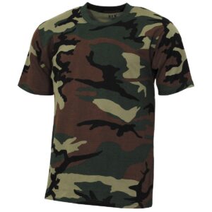 MFH 17001 T-Shirt de l'armée des Enfants Basique (Woodland/XXL (170/176))