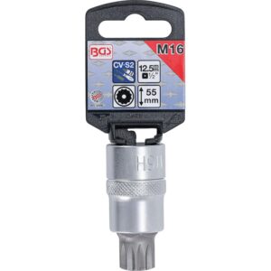 BGS 4356 | Douille à embouts | 12,5 mm (1/2") | denture multiple intérieure (pour XZN) avec perçage M16