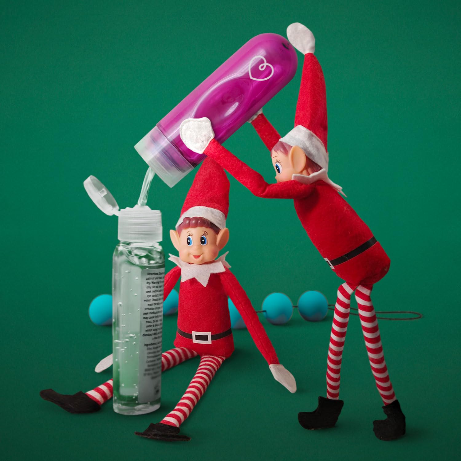 CHAKS — Lot de 2 lutins farceurs de Noël en peluche – Image 3