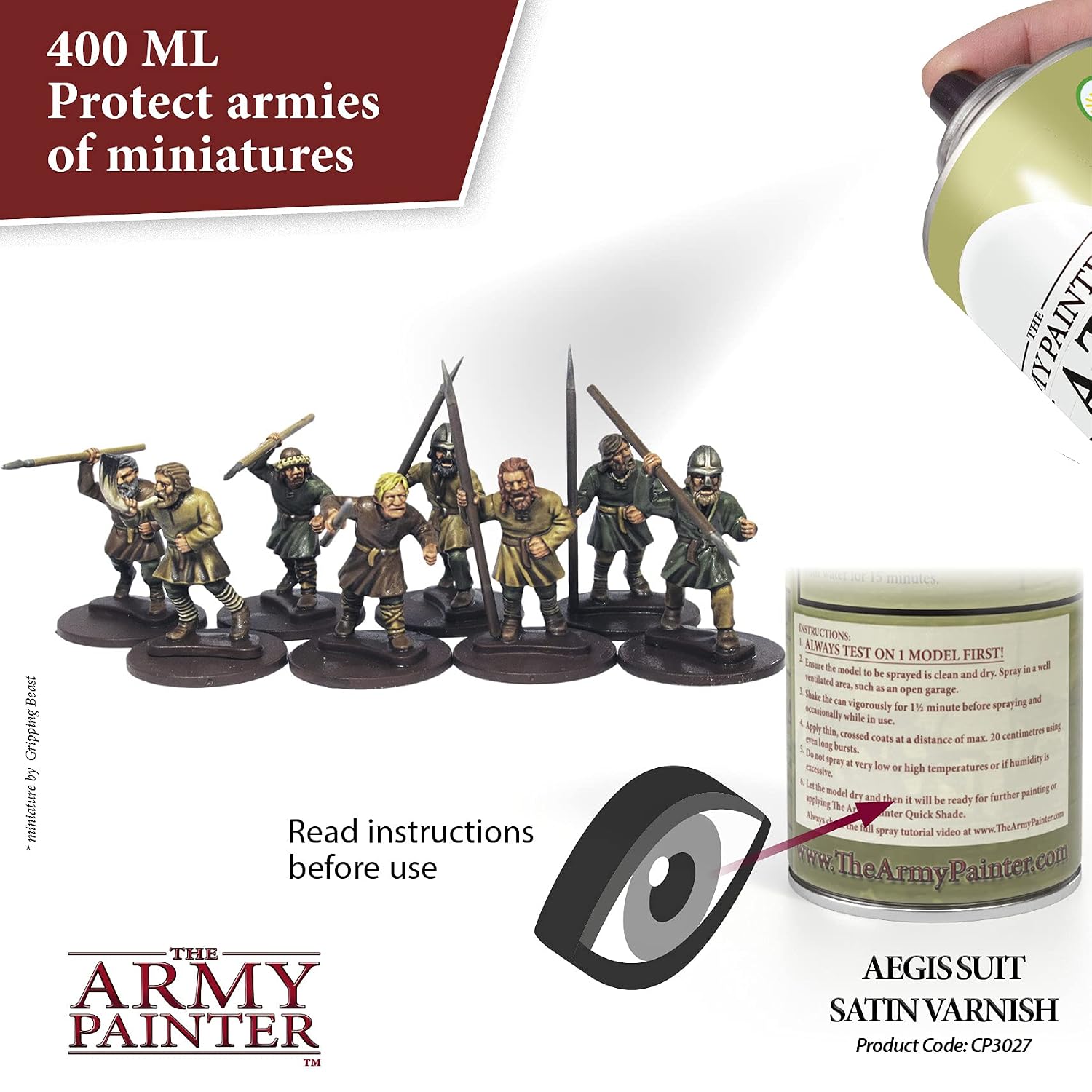 THE ARMY PAINTER Colour Primer Aegis-Suit — Vernis satiné 400 ml – Image 3