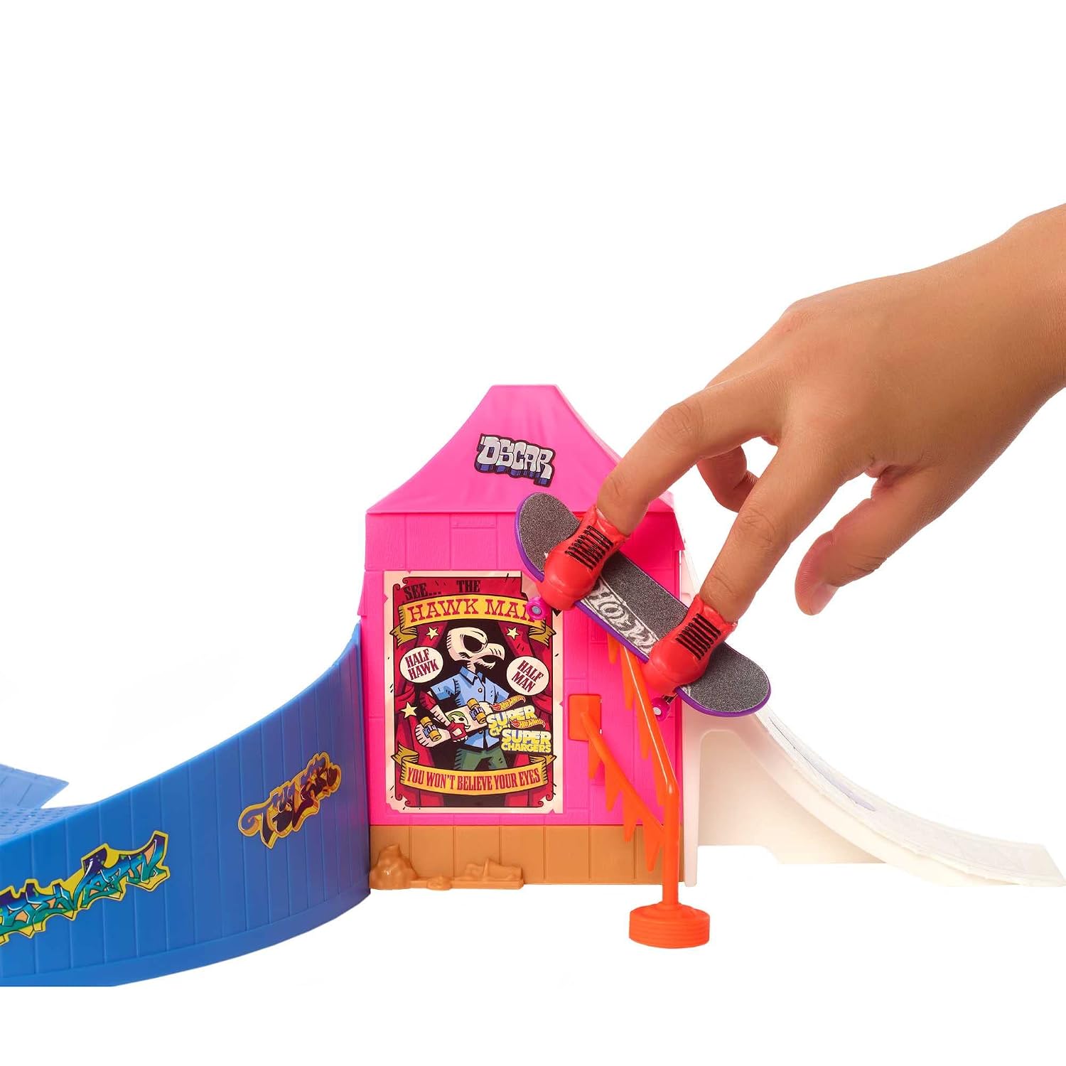 HOT WHEELS Skate — Coffret Skatepark avec Fingerboard et Chaussures – Image 2