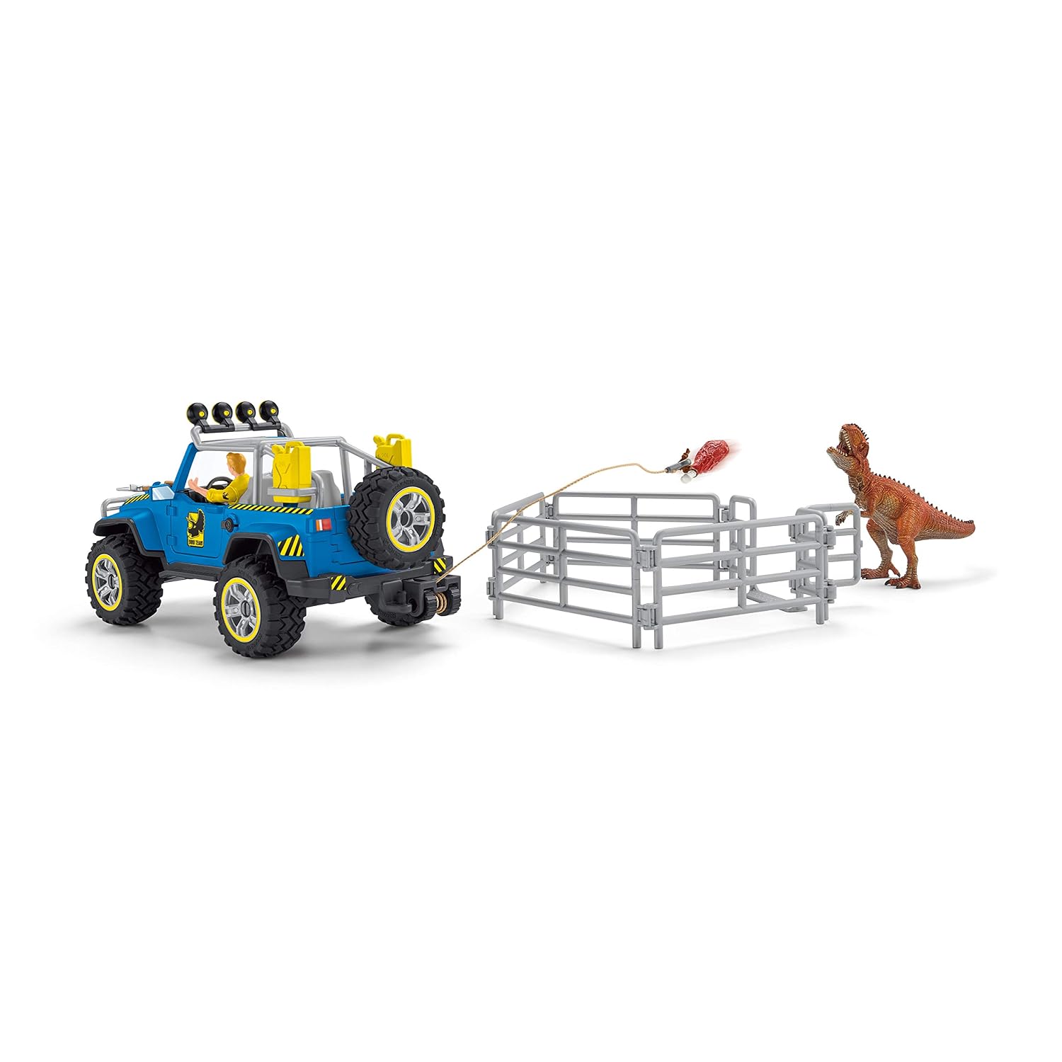 SCHLEICH — Voiture tout-terrain avec avant-poste dino – Image 3