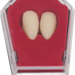 P'tit Clown - Fausse Canine de Vampire en Plastique Rigide - Accessoire Parfait pour Déguisement Halloween, Parfait pour Cosplay, Soirées à Thème et Effet Terrifiant Réaliste