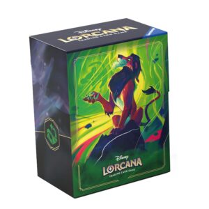 Ravensburger - Disney Lorcana TCG - Boîte de Rangement de Deck Scar - Cartes à Jouer, Cartes à Collectionner, Jeu de Cartes à Collectionner JCC